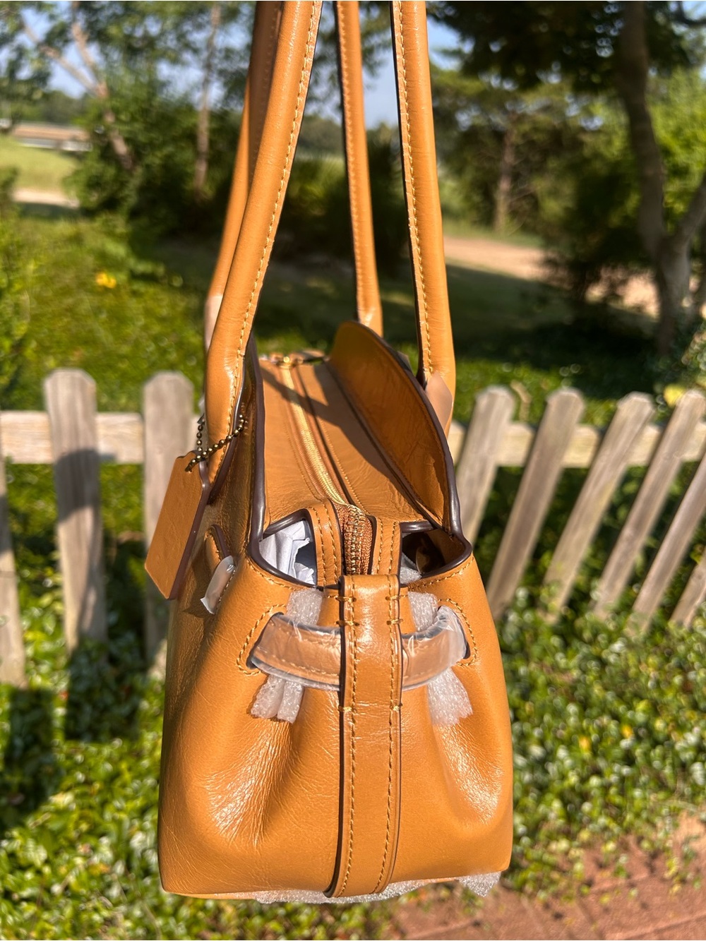 Coach Honey Brown Empire 34 NWT - Picture 6 of 11